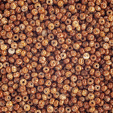 10/0 Preciosa Seed Beads Opaque Travertine on Chalk White